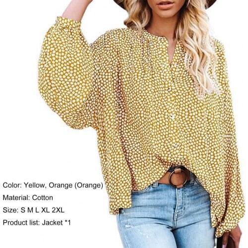 Casual Shirt Breathable Comfortable Cotton Shirts Floral Print Top for All Season