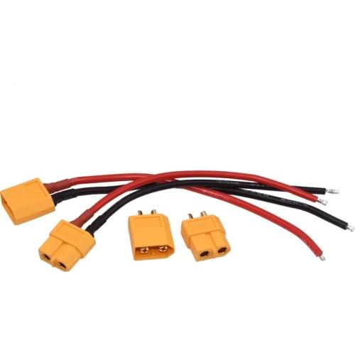 XT60 Connector Female / male 10CM XT60 Battery Male Female Connector Plug with Silicon 12AWG /16AWG Wire