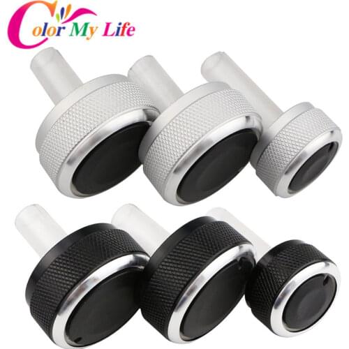 Aluminum Alloy Air Conditioning Knob AC Knob Heat Control Button for volkswagen VW Passat B5 GOLF 4 MK4 Bora Auto Accessories