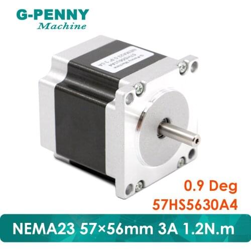 NEMA23 CNC Stepper Motor 57x56mm 3A 1.2N.m shaft D= 8mm / 6.35mm stepping motor 172Oz-in for CNC engraving machine 3D printer