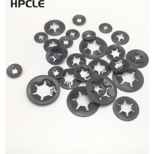 65Mn M3 M4 M5 M6 M8M10 Tooth Starlock Push On Locking Washers Speed Clips Fasteners Assortment Kit Quick Speed Locking Washers