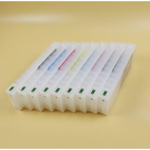 Stable 9 colors refillable cartridge For Epson P6000/7000/8000/9000 with one time chip which only works for European printer