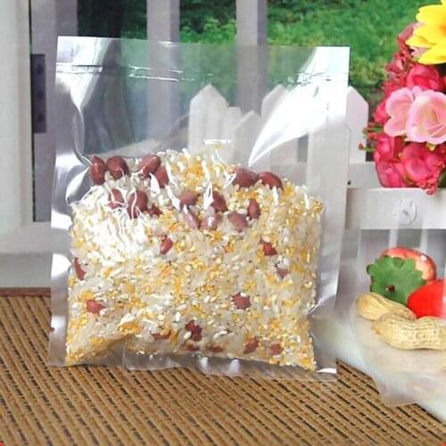 1pc food vacuum packaging bag composite transparent bag plastic bag food preservation packaging bag