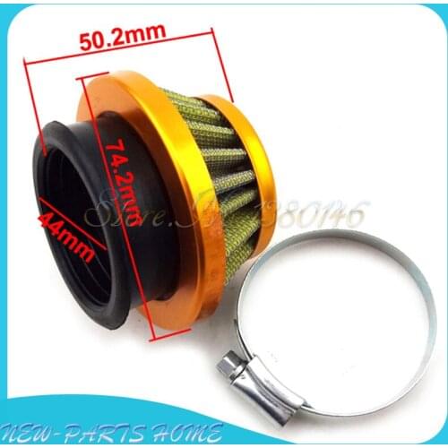 Air Filter 44mm For 47cc 49cc Pocket Bike Buggy Go Kart Dirt Minimoto ATV Quad