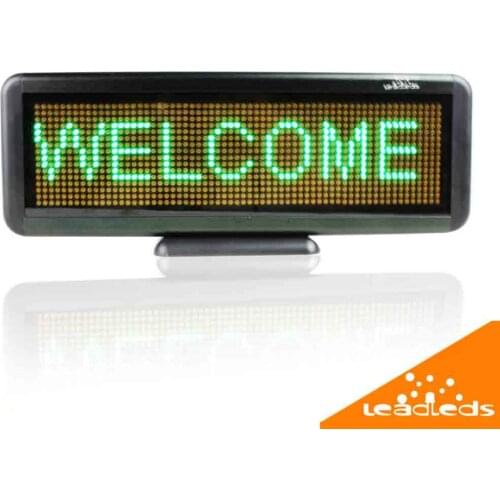 Green led Sign / Store Scrolling Electronic Led Display Board,lithium battery Rechargeable Usb Programmable Advertising led sign