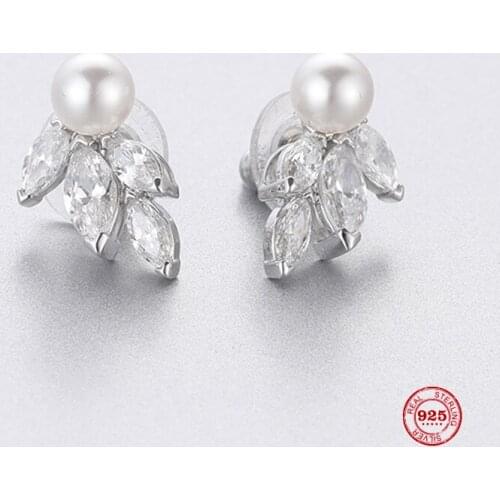 2020 New Fashion Charm Sterling Silver Original 1:1 Copy, LOUISON PEARL Elegant Chic Stud Earrings Women Luxury Jewelry Gifts