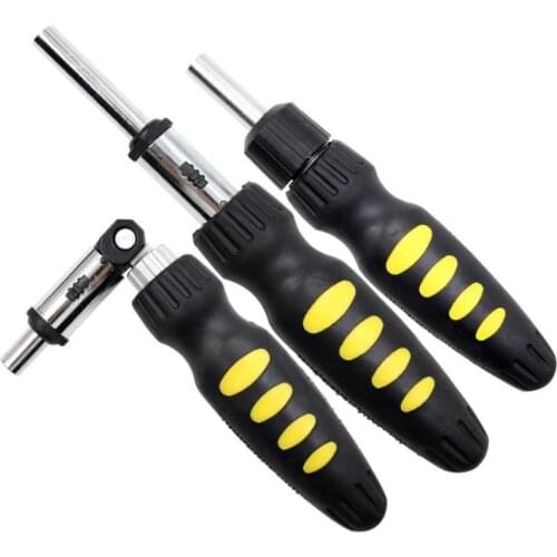 1/4 Inch 6.35mm Extra Long Ratchet Screwdriver Handle Multi function Dircetion Adjustable Screw Driver Hand Tools