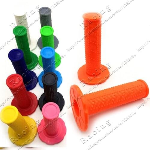 1Set Universal Dirt Bike Gel Handle Bar Motorcycle Motocross Hand Grips Black , Red, Yellow , Blue , Green, Pink, Orange