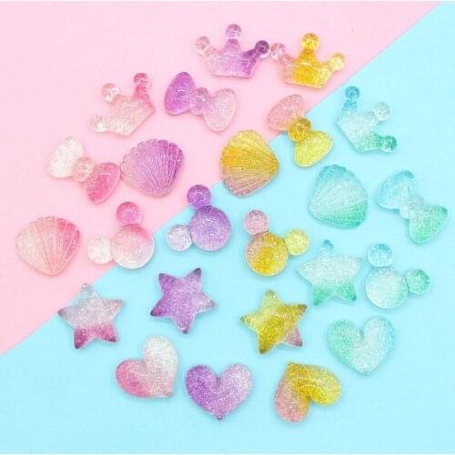 10Pcs/Lot Mini Charm Clay Charm DIY Resin Accessory for Clay Phone Case Decoration Gift Toy for Kids