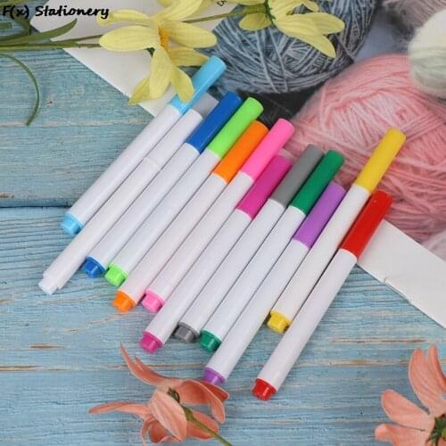12 Colors Liquid Chalk Pens For Wall Sticker Kids Room Blackboard Erasable Non-dust Chalk Removable Marker Pen Stationery