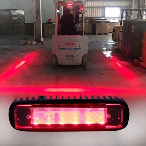 2pcs 18W red Blue LED Long strip type Forklift Safety Light Spot Light