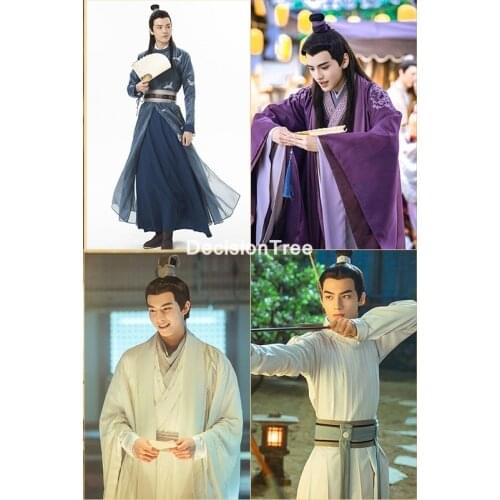 2021 tv play hanfu chinese traditional costume male ancient hanfu cosplay tang stage costume oriental national ancient cosplay