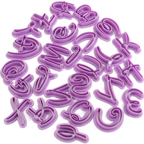 26 Pcs Alphabet Letter Cookie Cutters Cake Decorating Chocolate Mould