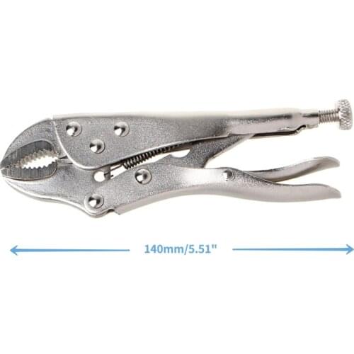 97BB 5 Inch Locking Pliers Ground Mouth Straight Jaw Lock Vise Grip Clamp Hand Tools For Welding Grinding And Other Machining