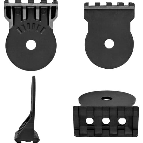 Airsoft Headset COMTAC I II III Tactical Headset Helmet Bracket ARC Rail Adapter Mount Base for Tactical Flashlight M300b, M600b