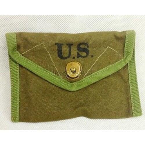 WWII WW2 US ARMY FIRST AID POUCH 1943 BAG FIRST-AID PACKET