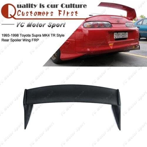 Car Accessories FRP Fiber Glass Rear Spoiler Fit For 1993-1998 Supra MK4 TR Style Rear Trunk Spoiler Wing