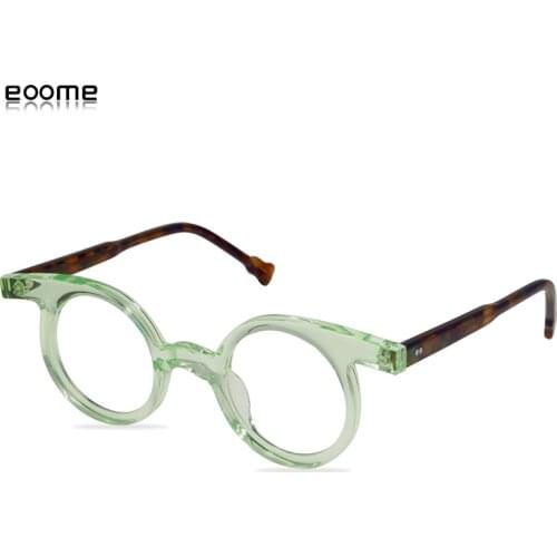 Eoome New Fashion hand desinger small round luxury new hot selling Acetate Frames Unisex Model optical eyewear fast delive