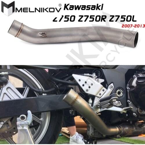 Motorcycle Exhaust Muffler Escape Middle Link Mid Pipe Full System Slip On For Kawasaki Z750 Z 750 With DB Killer Exhaust