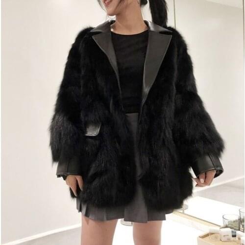 JMPRS Fur Coats With Collar