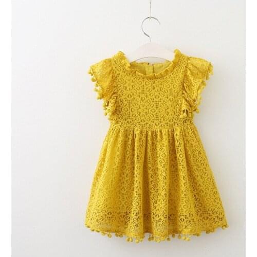 2018 Kindstraum Girls Lace Dress Summer Children Cotton A-Line Wear Fashion Solid Sleeveless Clothes for Kids,RC1760