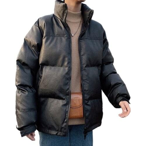 Cotton Jacket 2021 New Mens and Korean Style Winter Thickened Jacket Down cotton-padded jacket Stand Collar Cotton Jacket