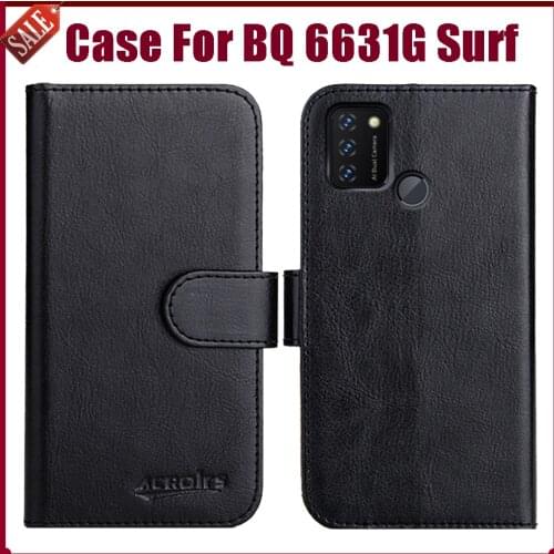 Hot! BQ 6631G Surf Case 6.53" Fashion 6 Colors Flip Soft Leather Wallet Protective Cover For BQ 6631G Surf Case Phone Bag
