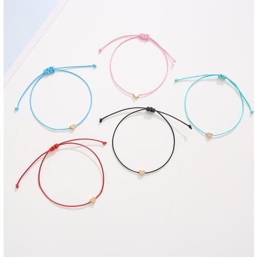 Fashion Woven Adjustable Bracelet With Card Infinity Love Star Hologram Bracelets for Girls Jewelry