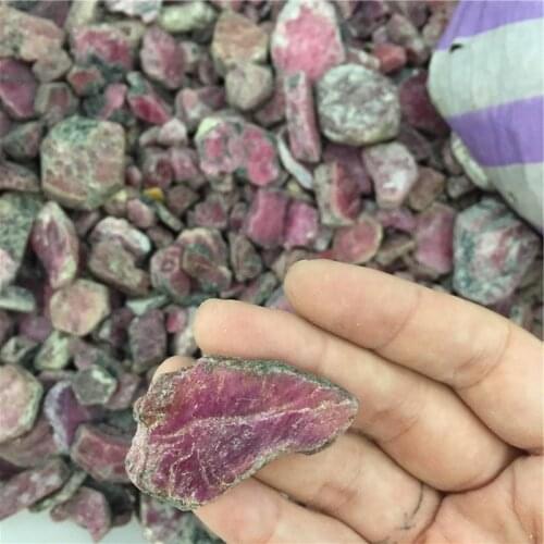 Wholesale 100g High Quality Red Ruby Reiki Healing Sapphire Raw Gemstone Specimen Natural Stone Crystal