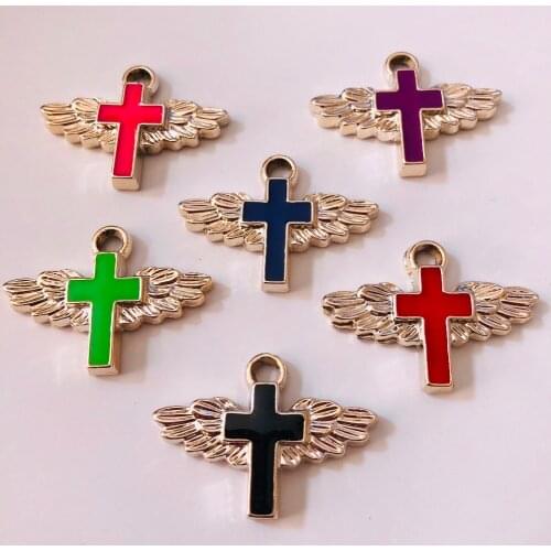 Freeshipping Mutil color Cute Small Red harm Pendant silver Cross Chain Choker Necklace Women Girls Friend Jewelry