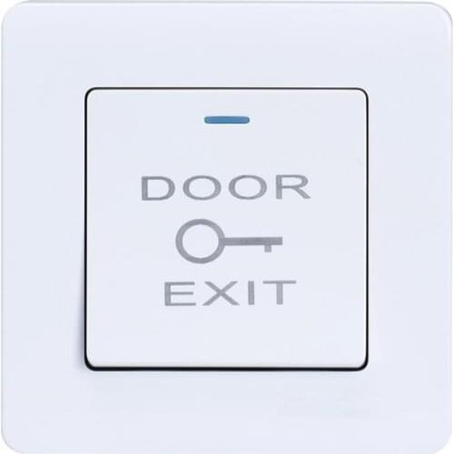 86 type dark install access switch, exit button, emergency button, doorbell, self reset switch, access control door button