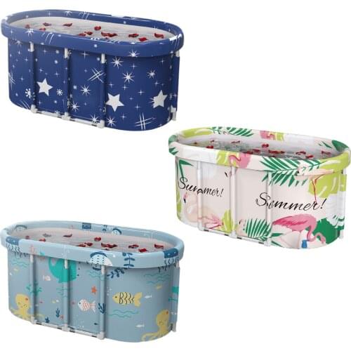 Portable Folding Bathtub Adult Children Swimming Pool Large Freestanding Bathtub Bath Bucket For Adult Bathing Full Body Bath