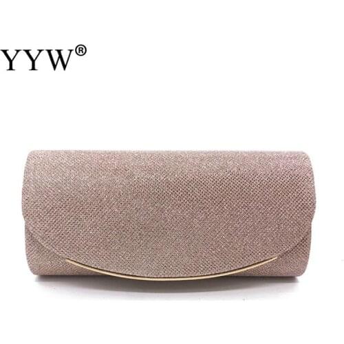 Simple Women Evening Bag Elegant Wedding Women Clutch Bag Silver Glitter Party Bridal Wedding Ladies Handbags Bolsa Mujer Purse