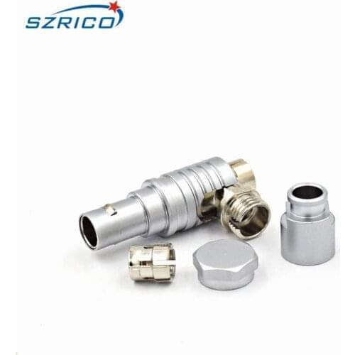 M12 connector FHG 1B 2 3 4 5 6 7 8 10 12 14 16 Pin Elbow Plug Metal Electronical Automotive push pull Connector