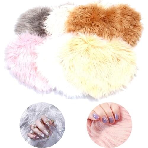 Heart Shape Hand Rest Nail Cushion Nail Art Photo Background Fluffy Table Pad
