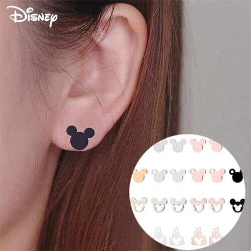 Disney Mickey Stud Earrings For Women Simple Mickey head Small Earring Fashion Ear Jewelry Wedding Gift Mujer Boucle D'oreille