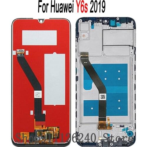 A+ LCD for Huawei Y6s 2019 LCD Display Touch Screen Digitizer Frame Replace Y6s2019 LCD Screen JAT-LX3 JAT-L29 JAT-LX1 JAT-L41