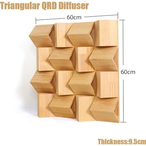 Wood wax varnish trigonum wood Diffuser treatment for Recording studio Acoustic panel Sound Diffuser treatment absorption panel