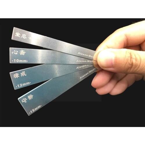 10 In 1 Stainless Steel Sanding Board Model Grinding Tools Craft Stick Model Grinding Plate Set DIY Grinding File Tools Hob P7E6