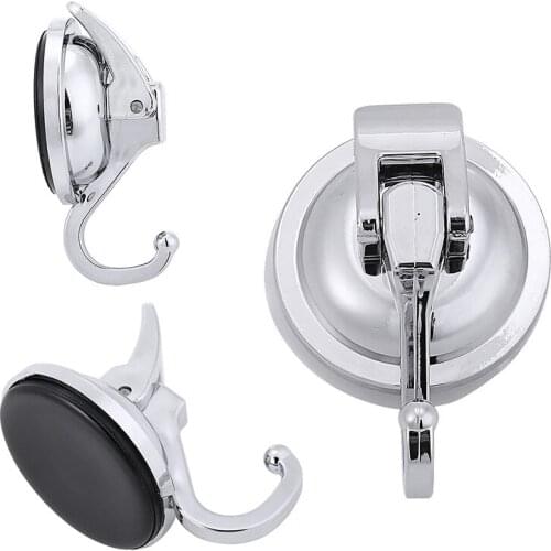 2Pcs Kitchen Bathroom Heavy Duty Suction Hooks Towel Clothes Keys Suction Cup Hooks Bathroom Kitchen Accessories