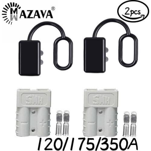 50A 120A 175A 350A 2Pcs Battery Trailer Pair Charge Plug Quick Connector Kit Connect Disconnect Winch Electrical Power Cable
