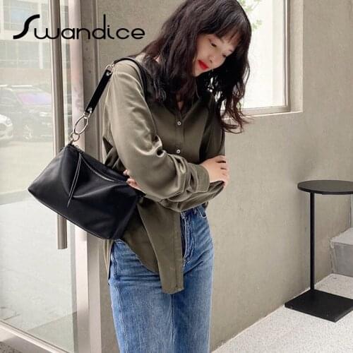 2021 Real Genuine Cow Leather Vintage Baguette Boston Handbags Crossbody Messsenger Shoulder Bags Women Female Calfskin Purses