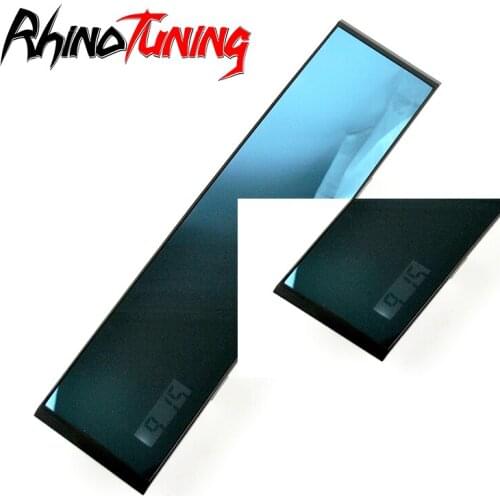 305mm Car Interior Rearview Mirrors Time Display Safety Universal Auto Rear Assisting Large Anti-Glare Wide-Angle Accessories