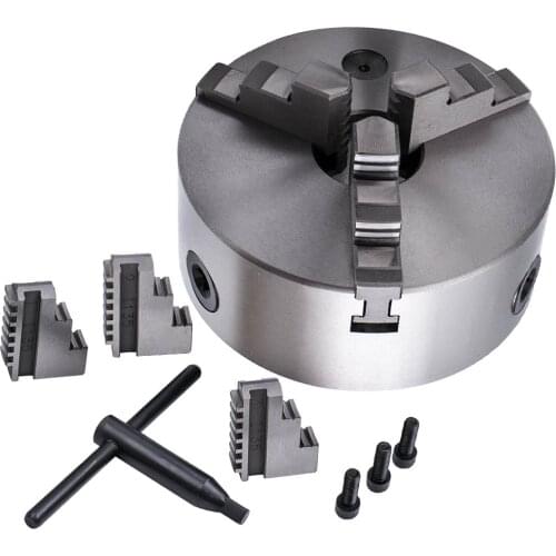 6' 3 Jaw Self Centering Lathe Chuck Milling Grinding K11-160 3-M8 3600 r/min