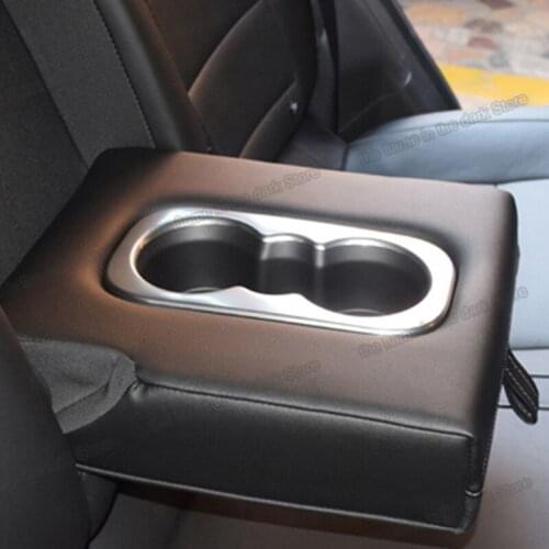 Lsrtw2017 Car Front Center Cup Slot Frame Trim Styling for Renault Koleos Samsung QM6 2017 2018 2019 2020 2021 Accessories Parts