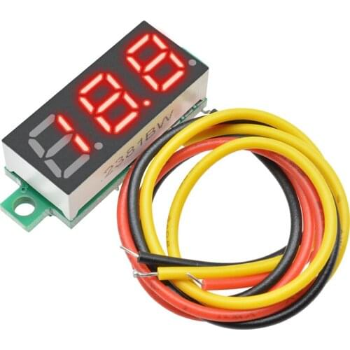 DC 0V-100V 0.28 inch LED Digital Voltmeter Voltage Meter Car Volt Detector Monitor Tester Panel 12V 24V Red Green Blue Yellow