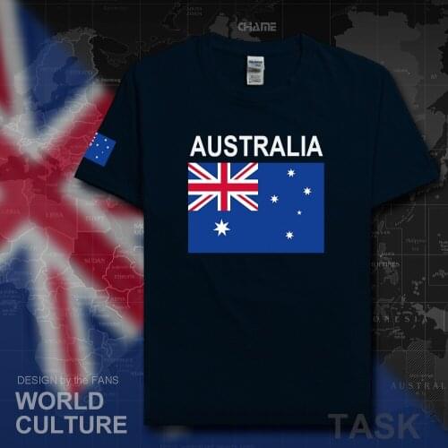 Australia t shirt men Aussie t-shirt cotton nation team jerseys tshirt country fans streetwear fitness homme AUS Australian tee