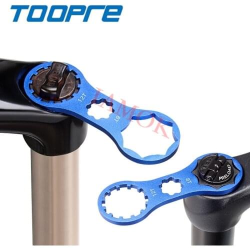 TOOPRE Bicycle 12/14g Red/Blue Removal Tool Aluminium Alloy Iamok Bike Ultra Light Fork Shoulder Cover Wrench