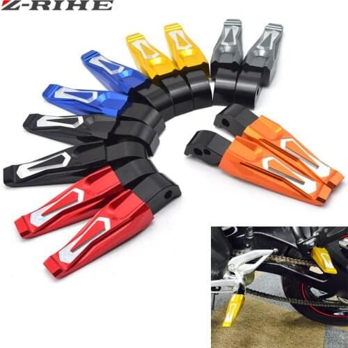 Motorcycle Accessories CNC Motorcycle Rear Passenger Foot Pegs Pedals Footrests For Yamaha T-MAX530 T MAX530 T-MAX500 MT07 MT09