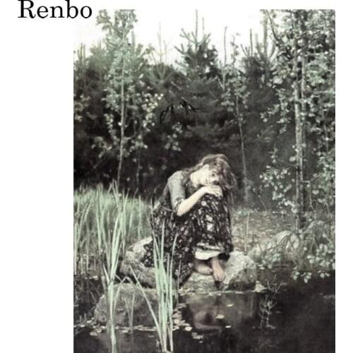 Viktor Vasnetsov “ Alyonushka” 5D Diamond Painting Kit Diy Full Drill Square Embroidery Set Cross Stitch Rhinestone Mosaic Decor